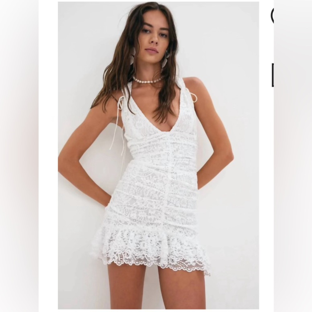 for love and lemons white mini dress